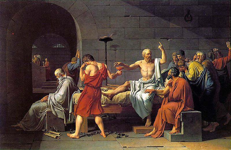 Jacques-Louis David The Death of Socrates Sweden oil painting art